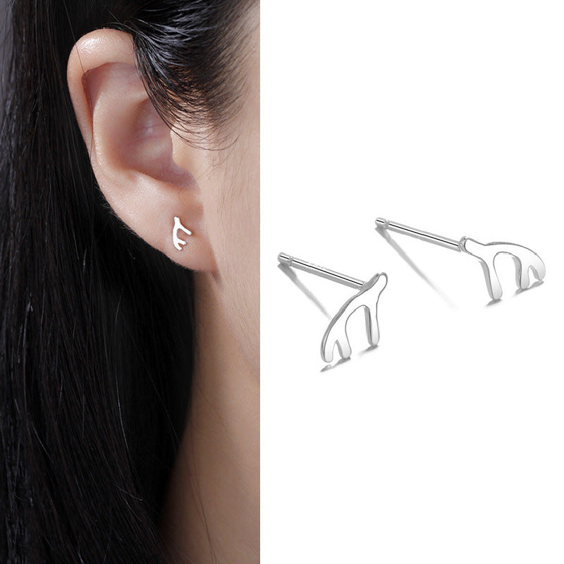 Pendientes pequeños de plata esterlina S999 S999